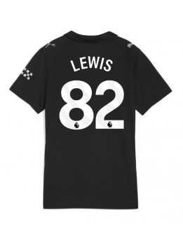 Manchester City Rico Lewis #82 Replika Borta Kläder Dam 2025-26 Kortärmad